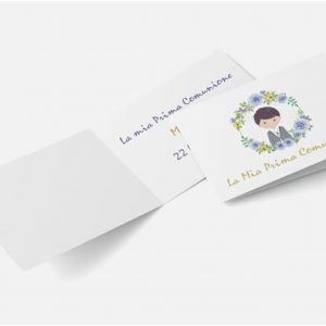 Tag bomboniera per festa di comunione Personalizzabile Ref6