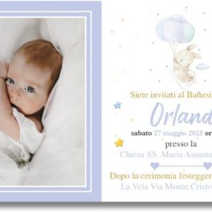 Inviti per Festa di Battesimo Ref18