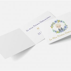 Tag bomboniera per festa di comunione Personalizzabile Ref5