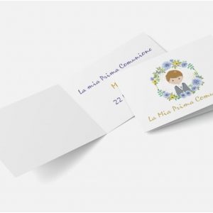 Tag bomboniera per festa di comunione Personalizzabile Ref1