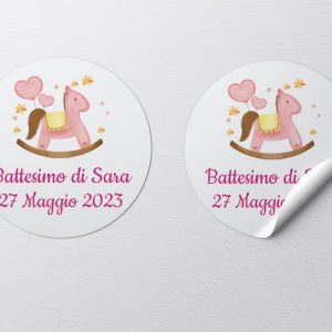 Tag bomboniera per festa Battesimo Personalizzabile Ref10