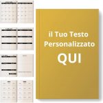 Agenda Settimanale Personalizzabile A5 – 12 Mesi a Scelta BN2
