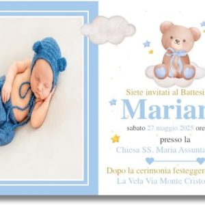 Inviti per Festa di Battesimo Ref29