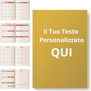 Agenda Settimanale Personalizzabile A5 – 12 Mesi a Scelta D2
