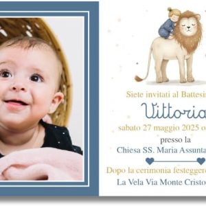 Inviti per Festa di Battesimo Ref28
