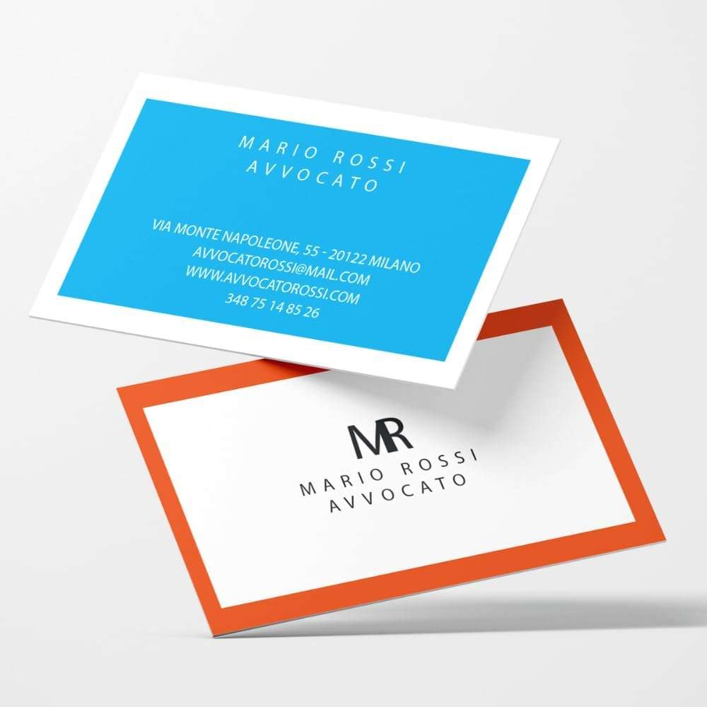 biglietti da visita colorati