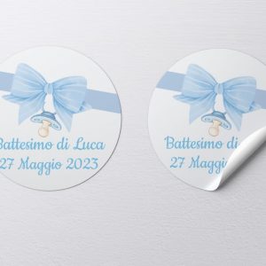 Tag bomboniera per festa Battesimo Personalizzabile Ref4