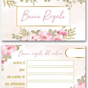 Buoni Regalo utilizzabili come Gift Card, Coupon, Voucher personalizzabile Ref3
