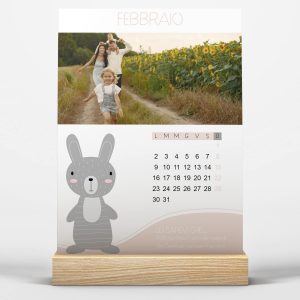 Calendario da tavolo personalizzabile con Foto Ref3
