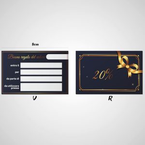 Buoni Regalo utilizzabili come Gift Card, Coupon, Voucher personalizzabile Ref9