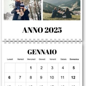 Calendario da muro personalizzabile con Foto Ref15