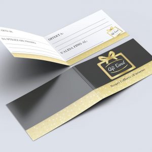 Buoni Regalo utilizzabili come Gift Card, Coupon, Voucher personalizzabile Ref18