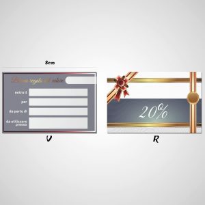 Buoni Regalo utilizzabili come Gift Card, Coupon, Voucher personalizzabile Ref12