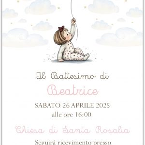 Inviti per Festa di Battesimo Ref12