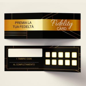 Tessere Fedeltà 10 Caselle Design Multiuso Ref8