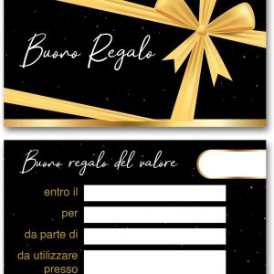 Buoni Regalo utilizzabili come Gift Card, Coupon, Voucher personalizzabile Ref4