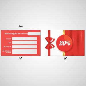 Buoni Regalo utilizzabili come Gift Card, Coupon, Voucher personalizzabile Ref7