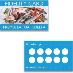 Tessere Fedeltà 10 Caselle Design Multiuso Ref1