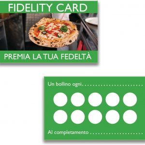 Tessere Fedeltà 10 Caselle Design Multiuso Ref7