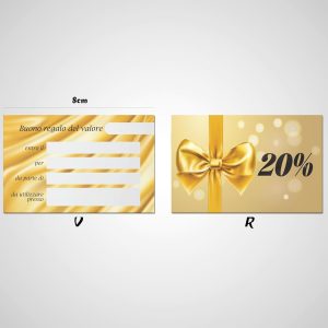 Buoni Regalo utilizzabili come Gift Card, Coupon, Voucher personalizzabile Ref6