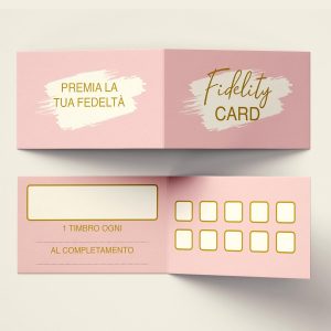 Tessere Fedeltà 10 Caselle Design Multiuso Ref9