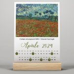 Calendario da tavolo personalizzabile con Foto Ref4