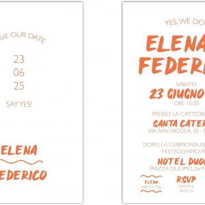 Inviti per Festa di Matrimonio Ref1