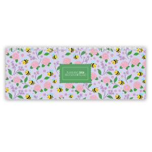 Planning da Tavolo 2026 Formato 10,5x29,7 cm | Planner Settimanale e Mensile con Spirale | Design Moderno o Floreale | Ideale per Ufficio, Casa, Studio | Agenda da Tavolo